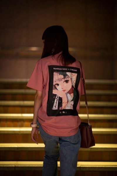 画像1: CHIKAME × Namikaze BAGS　5th Anniversary Design T-shirt (1)